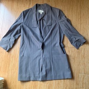 Elizabeth and James Olive Gray Jacket Coat Top